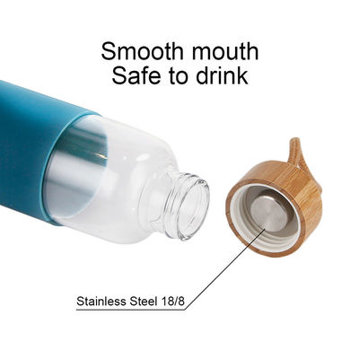 Nicht giftiger tragbarer Glaswasser-Flaschen-offener Mund-Entwurf einfach zu tragen fournisseur