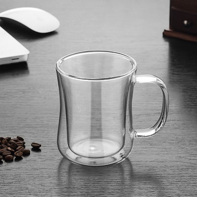 isolierte doppel-wandige Glasschale 220ml/420ml Thermal für Tee/Kaffee fournisseur