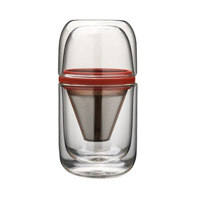 Tragbare Reise-Glaskaffeetasse klein alle ein in den Kaffeemaschine-Tee-Sätzen fournisseur