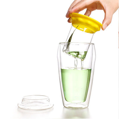 Borosilicat-Glas-Tee Infuser-Schalen-Tee-Hersteller für das Blühen/ungeheftetes/grünen Tee fournisseur