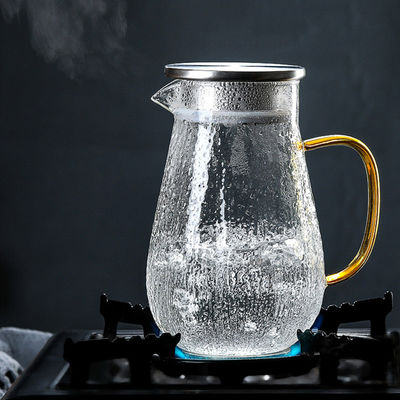 Tropfenfänger-freier Glaskühlschrank-Pitcher, Fleck-Beweis-Tüllen-Karaffe-Wasser-Flasche fournisseur