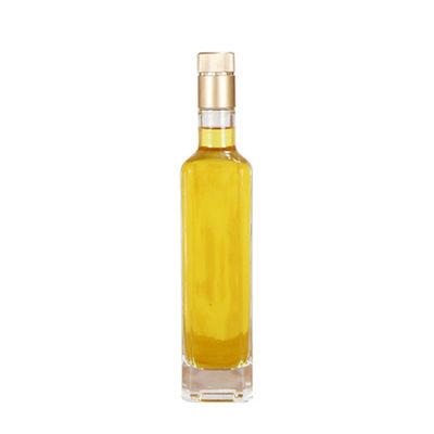Transparente Glasolivenöl-Flasche mit Kappe Pourer Diswasher sicherem einfachem zuzuführen fournisseur