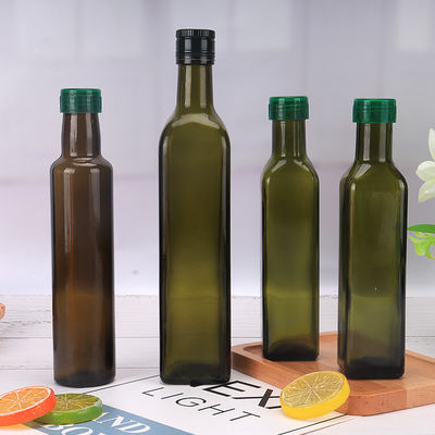 750-ml-Glasolivenöl-Flasche Sonnenlicht-Schutz im auf Lager maschinell hergestellt fournisseur