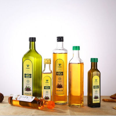 Leeres Glas Flaschen des Olivenöl-250 ml/500ml, freundliches Olivenöl-Dekantiergefäß-Glas Eco fournisseur