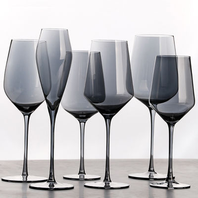 Klassischer langer Stamm-rauchige Kristallwein-Gläser mit Dekantiergefäß-Nahrungsmittelgrad fournisseur