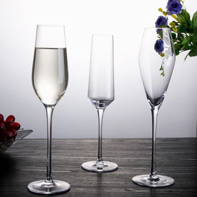 Luxuskristallwein-Glas-langstielige bleifreie Sektkelch-Gläser fournisseur