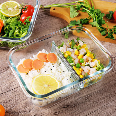 Glas-Nahrungsmittelbehälter der Mahlzeit-Vorbereitungs-BPA freier des Borosilicat-960ml fournisseur