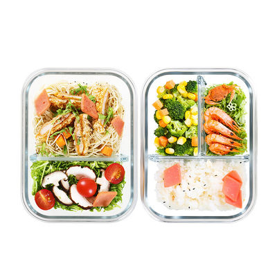 Glas-Nahrungsmittelbehälter der Mahlzeit-Vorbereitungs-BPA freier des Borosilicat-960ml fournisseur