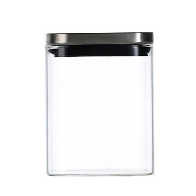 Glasküchen-Kanister der Borosilicat-trockener Nahrung500ml fournisseur
