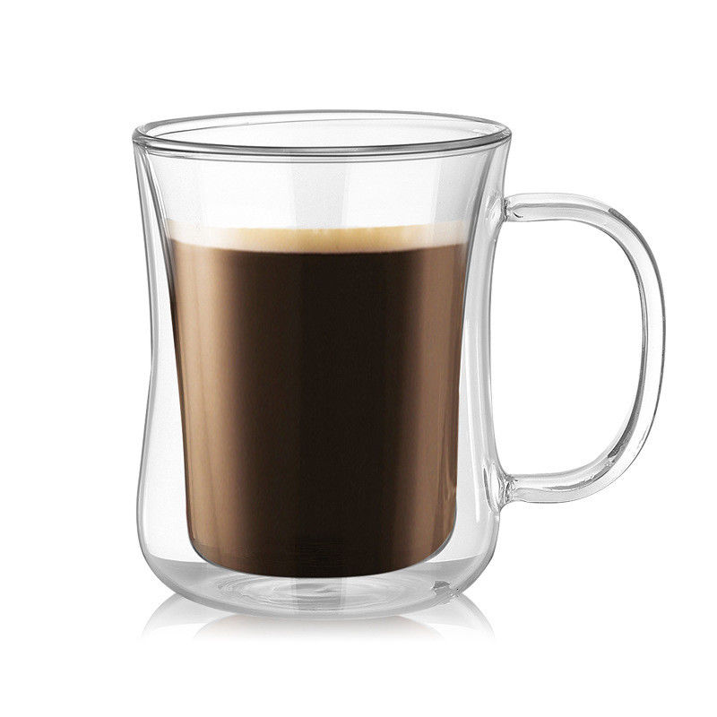 isolierte doppel-wandige Glasschale 220ml/420ml Thermal für Tee/Kaffee fournisseur