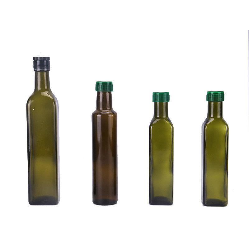 750-ml-Glasolivenöl-Flasche Sonnenlicht-Schutz im auf Lager maschinell hergestellt fournisseur