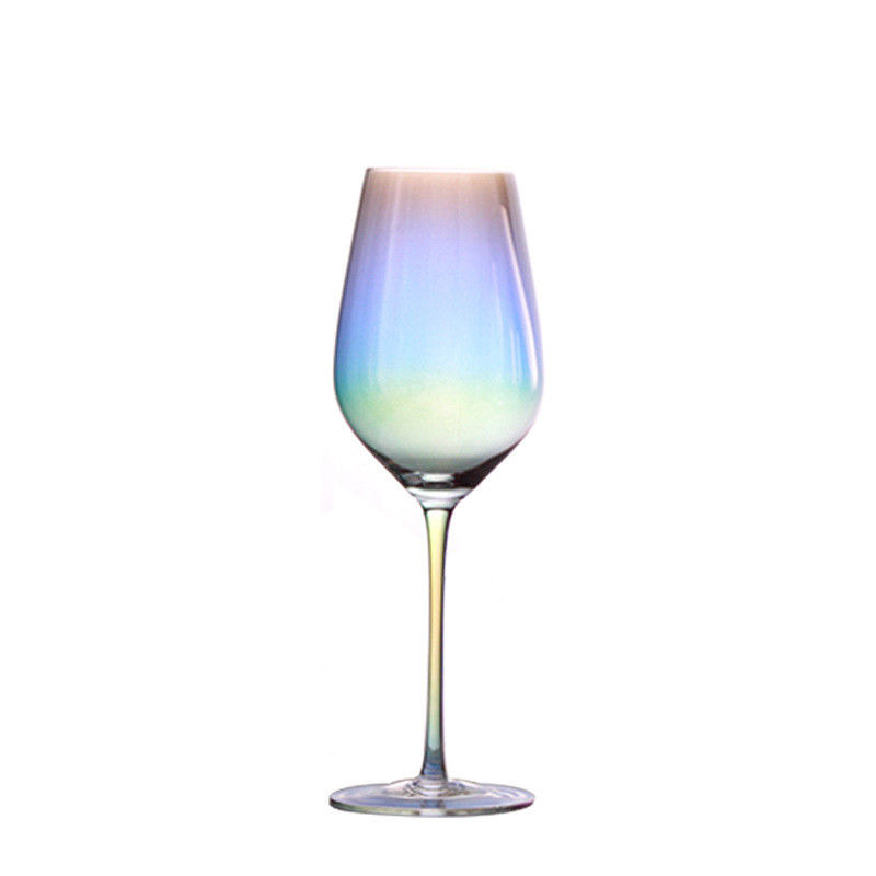 Galvanisiertes Regenbogen-Wein-Glas, transparenter Burgunder-Wein-Glas-Dekantiergefäß-Satz fournisseur