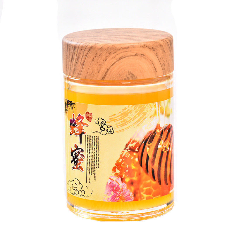 Kleines Kristallglas-Honig-Glas mit Plastikdeckel Eco freundlichem SGS genehmigt fournisseur