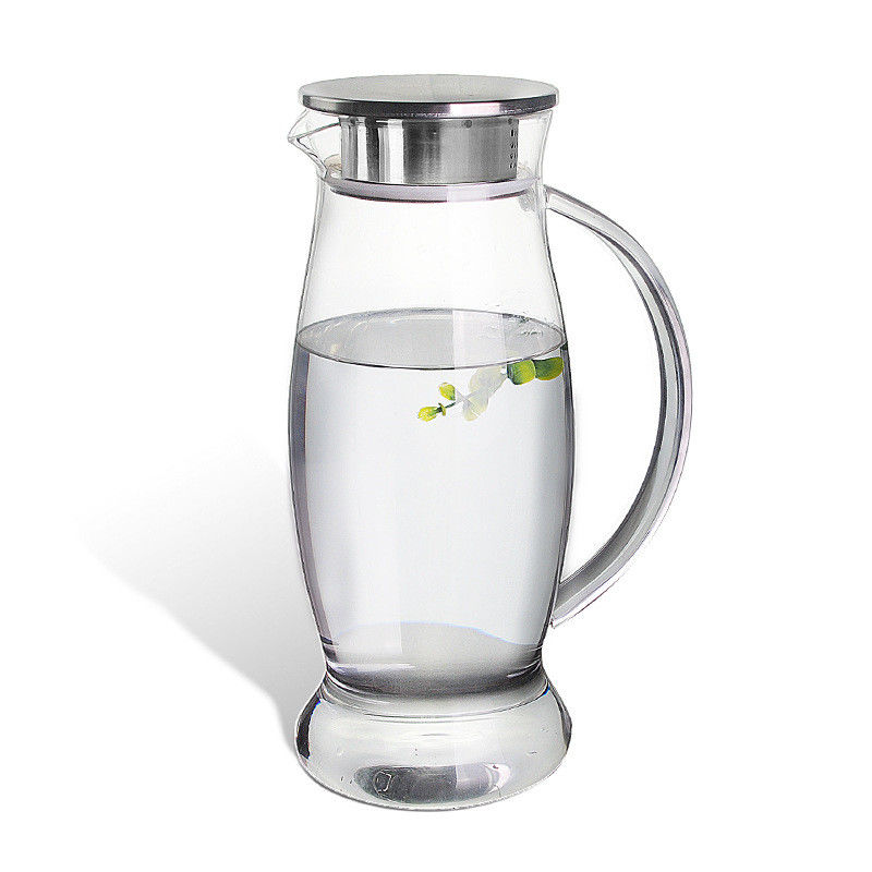 50 Unze-Eistee-Glaswasser-Pitcher mit dem Edelstahl-Deckel/Tülle bedienungsfreundlich fournisseur