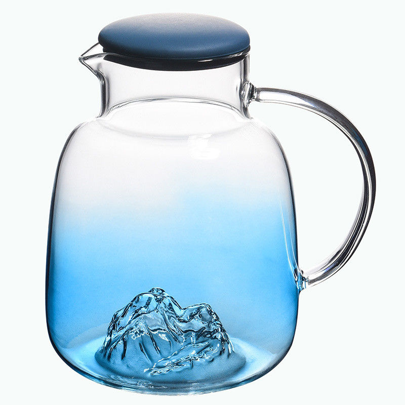 Wasser-Pitcher mundgeblasenen Glases des Saft-des Getränk1800ml fournisseur