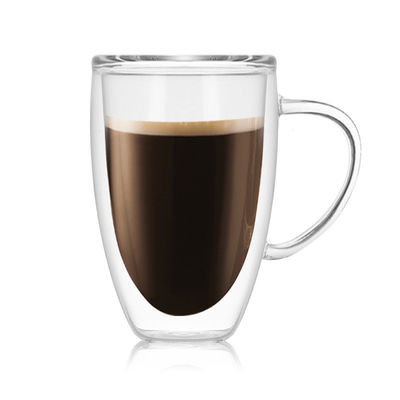 Leichte doppelverglaste Kaffeetassen, Spülmaschinen-sichere Jenaer Glas-Kaffeetassen fournisseur