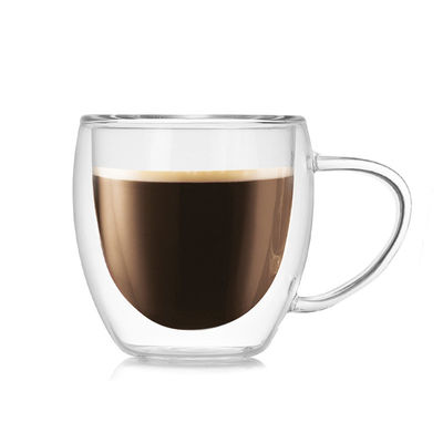 Leichte doppelverglaste Kaffeetassen, Spülmaschinen-sichere Jenaer Glas-Kaffeetassen fournisseur