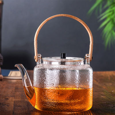 Handgemachtes Teekannen-Borosilicat materielles Eco des Klarglas-1000ml freundlich fournisseur