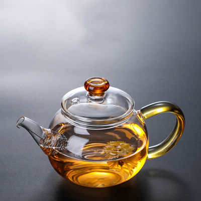 Hohe Borosilicat-ausgeglichenes Glas-Teekanne, blühender transparenter Tee-Satz fournisseur
