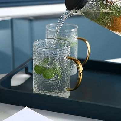Farbige Espresso-Glasschale mit Griff, freundliche doppel-wandige Glastrommel Eco fournisseur