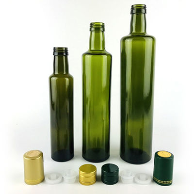 Kein Tropfenfänger-Düsen-runder Glasolivenöl-Flaschen-Staub-Beweis Soem-Vorfeldwartungsdienst fournisseur