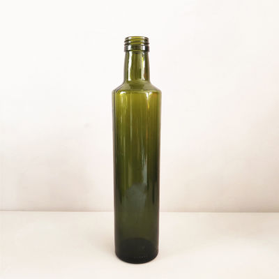 Die bernsteinfarbige dunkelgrüne Glasrunde/Quadrat olivenöl-Flasche formte bedienungsfreundliches fournisseur