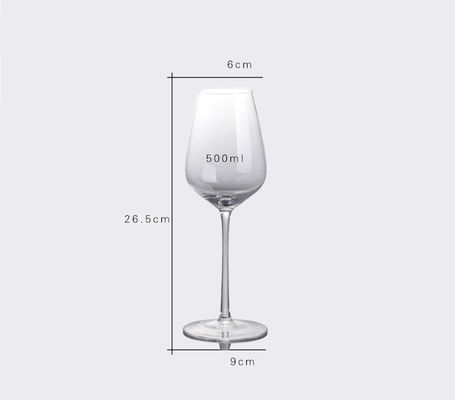 Mundgeblasene bleifreie Gläser, erstklassige italienische Art-Kristallbordeaux-Rotwein-Gläser fournisseur