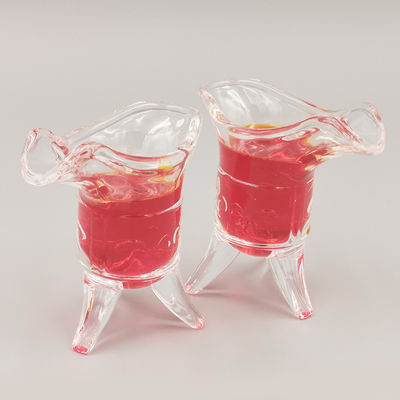 Weinlese-Ritter-Schnapsglas, drei - mit Beinen versehene Kristallwhisky-Gläser fournisseur