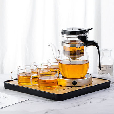kleiner Glas- Teekannen-Kessel 650ml Infuser eingestellt für Haupt-Teaware Eco freundlich fournisseur