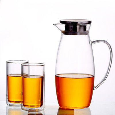 BPA geben Glaswasser-Pitcher für Saft-/Getränke-/kaltes Wasser-mundgeblasenes Handwerk frei fournisseur