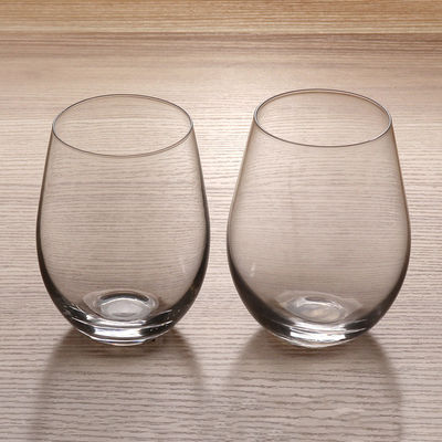 Gläser des FDA-Getränkemundgeblasene Stemless Wein-375ml fournisseur